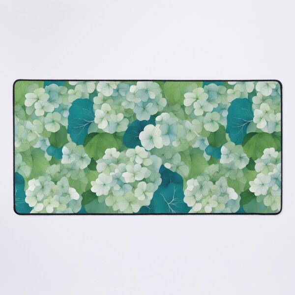 Item preview, Cheerful Watercolor Green Hydrangeas Flowers Floral Patterns designed and sold by Wonder Of Light.