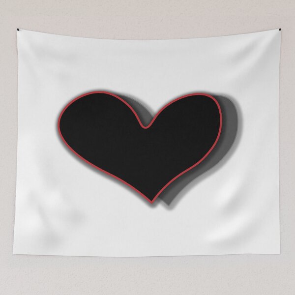 Item preview, illustration black heart designed and sold by GalynaLB.