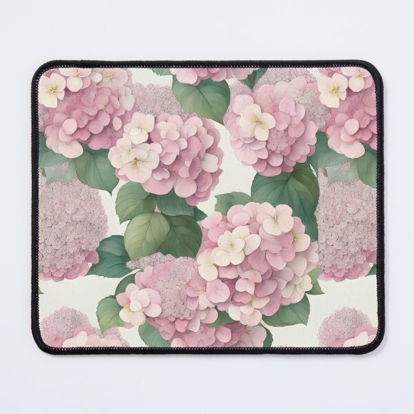 Item preview, Cheerful Watercolor Pink Hydrangeas Flowers Floral Patterns designed and sold by Wonder Of Light.