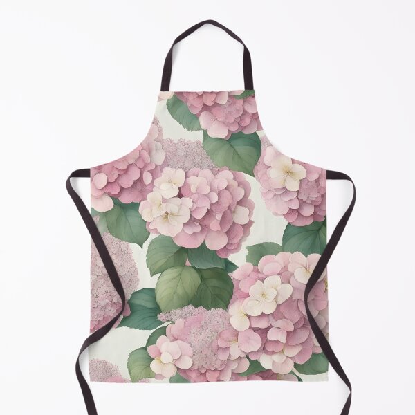 Item preview, Cheerful Watercolor Pink Hydrangeas Flowers Floral Patterns designed and sold by Wonder Of Light.