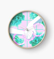 Let Genderqueer Boys have Flowers!.. (Pink) Clock