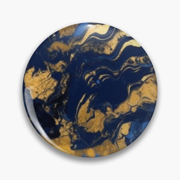Item preview, Royal Blue and Gold Accented Marble Patter designed and sold by lizethurdiales.
