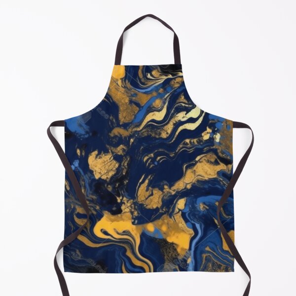 Item preview, Royal Blue and Gold Accented Marble Patter designed and sold by lizethurdiales.