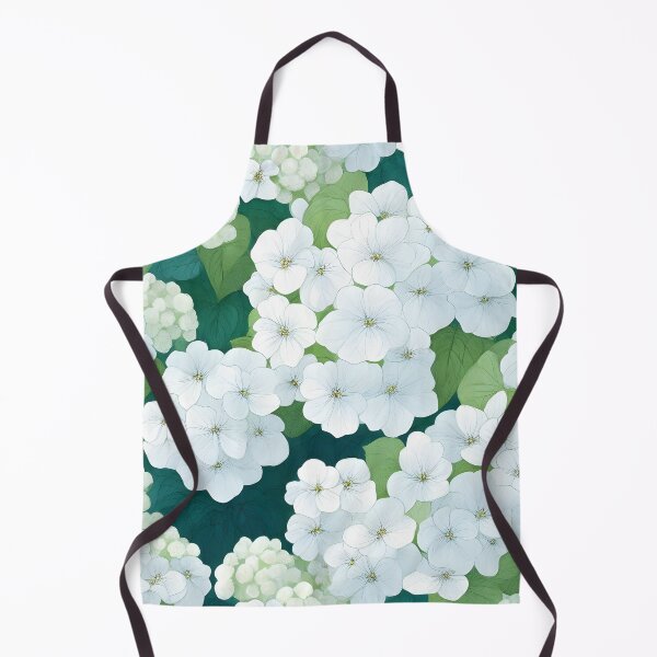 Item preview, Cheerful Watercolor White Hydrangeas Flowers Floral Patterns designed and sold by Wonder Of Light.