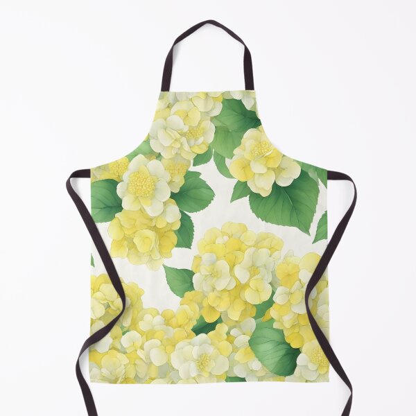 Item preview, Cheerful Watercolor Yellow Hydrangeas Flowers Floral Patterns designed and sold by Wonder Of Light.