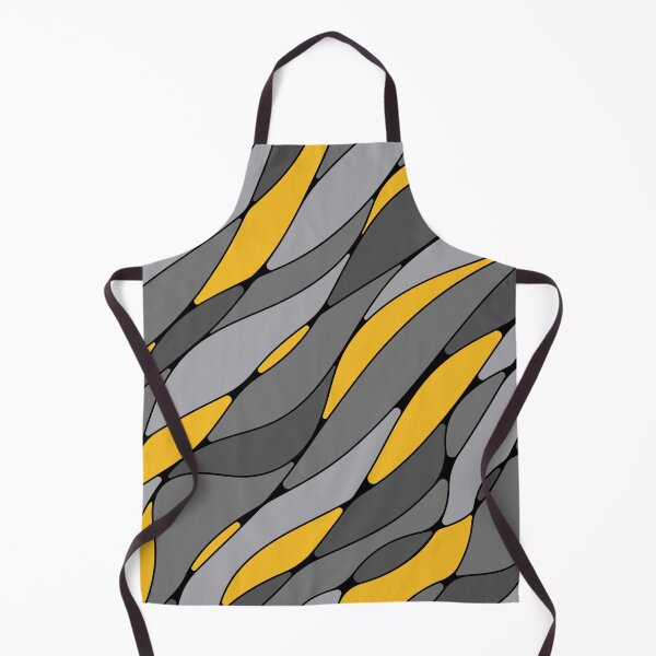 Item preview, Abstract wavy lines • Grey yellow designed and sold by boozkova-vorona.