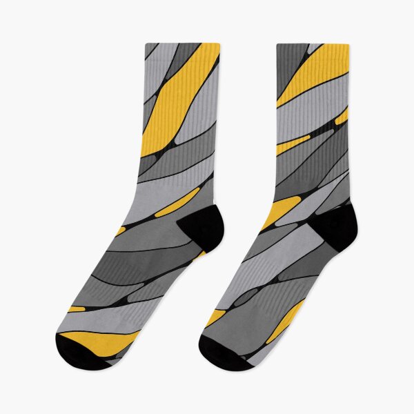 Item preview, Abstract wavy lines • Grey yellow designed and sold by boozkova-vorona.