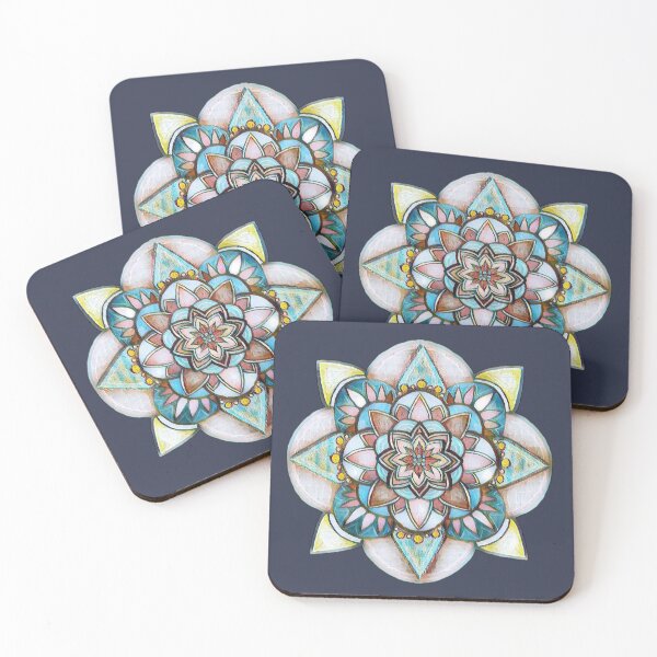 Item preview, Demin Bloom Mandala  designed and sold by AmeUmiShop.