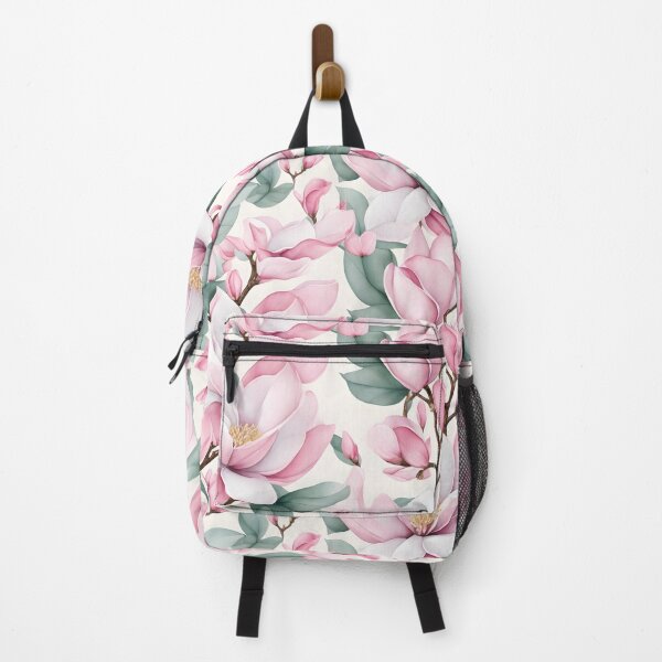 Item preview, Cheerful Watercolor Pink Magnolias Flowers Floral Patterns designed and sold by Wonder Of Light.