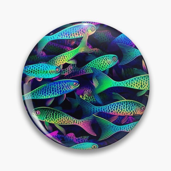 Item preview, Iridescent fish pattern designed and sold by Art by Lilia.