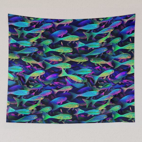 Item preview, Iridescent fish pattern designed and sold by Art by Lilia.