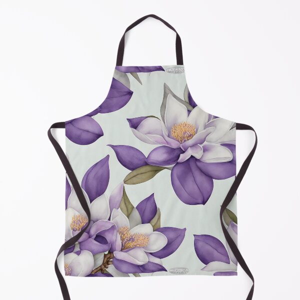 Item preview, Cheerful Watercolor Purple Magnolias Flowers Floral Patterns designed and sold by Wonder Of Light.