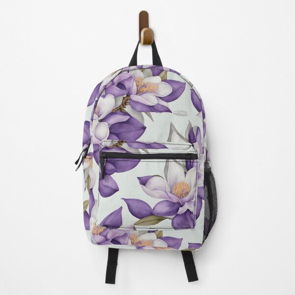 Item preview, Cheerful Watercolor Purple Magnolias Flowers Floral Patterns designed and sold by Wonder Of Light.