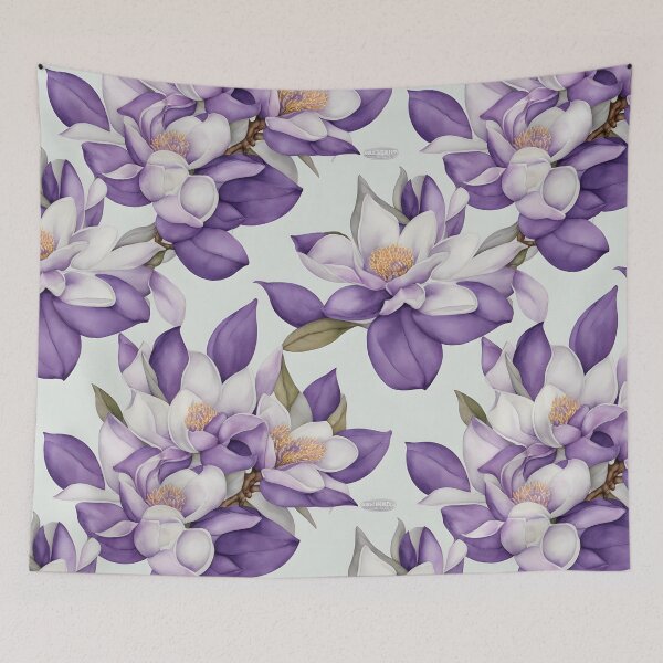 Item preview, Cheerful Watercolor Purple Magnolias Flowers Floral Patterns designed and sold by Wonder Of Light.