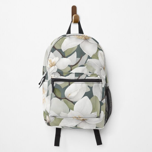 Item preview, Cheerful Watercolor White Magnolias Flowers Floral Patterns designed and sold by Wonder Of Light.