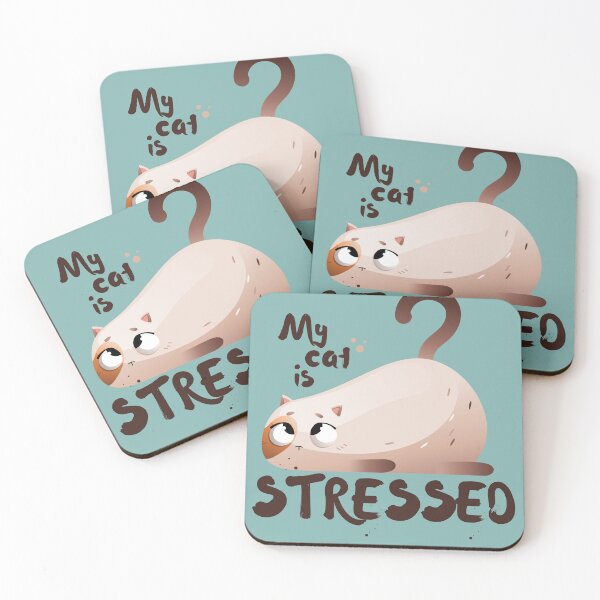 Item preview, My cat is stressed - Funny cat designed and sold by PellSilversmith.
