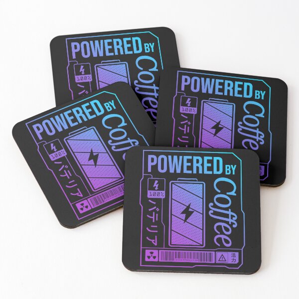 Item preview, Powered by Coffee - Neon Label designed and sold by forgottenfuture.
