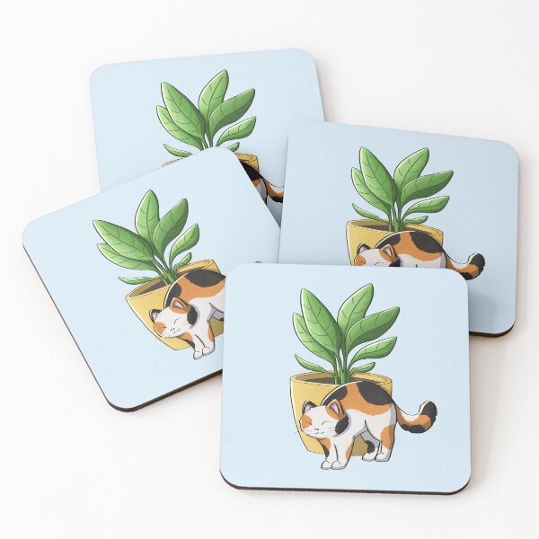 Item preview, Calico Cat And Plant designed and sold by Meowrye.