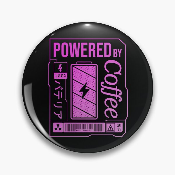 Item preview,  Powered by Coffee - Pink Label designed and sold by forgottenfuture.