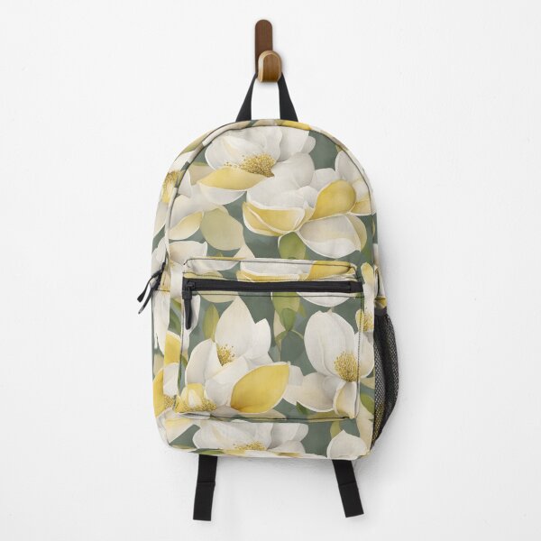 Item preview, Cheerful Watercolor Yellow Magnolias Flowers Floral Patterns designed and sold by Wonder Of Light.