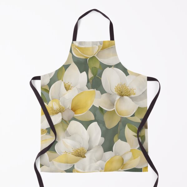 Item preview, Cheerful Watercolor Yellow Magnolias Flowers Floral Patterns designed and sold by Wonder Of Light.
