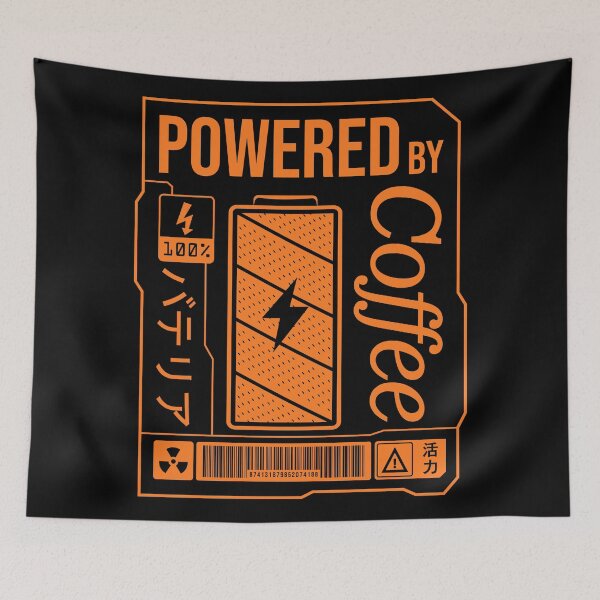 Item preview, Powered by Coffee - Orange Label designed and sold by forgottenfuture.