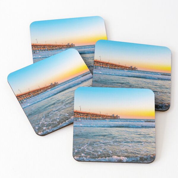 Item preview, View of San Clemente Pier in California at Sunset designed and sold by GEM-Photo.