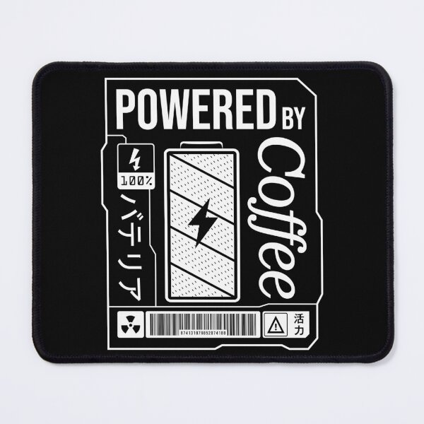 Item preview, Powered by Coffee - White Label designed and sold by forgottenfuture.