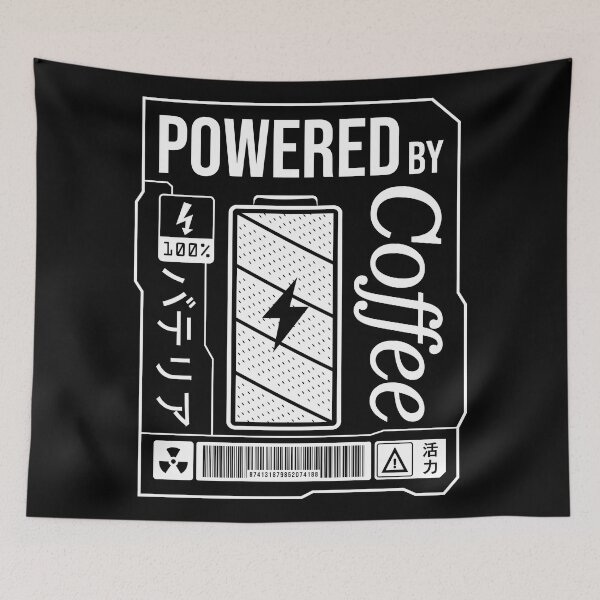 Item preview,  Powered by Coffee - White Label designed and sold by forgottenfuture.