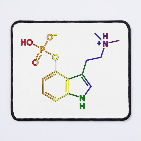Item preview, Rainbow psilocybin chemical structure designed and sold by FunkyArtWorld.
