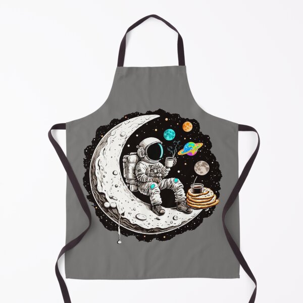 Aperçu de l'œuvre L'astronaute boit du café créée et vendue par sasakodesign.