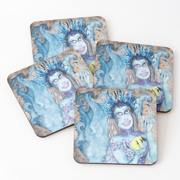 Item preview, Blue Mermaid Fantasy Art designed and sold by CrushOnCovers.