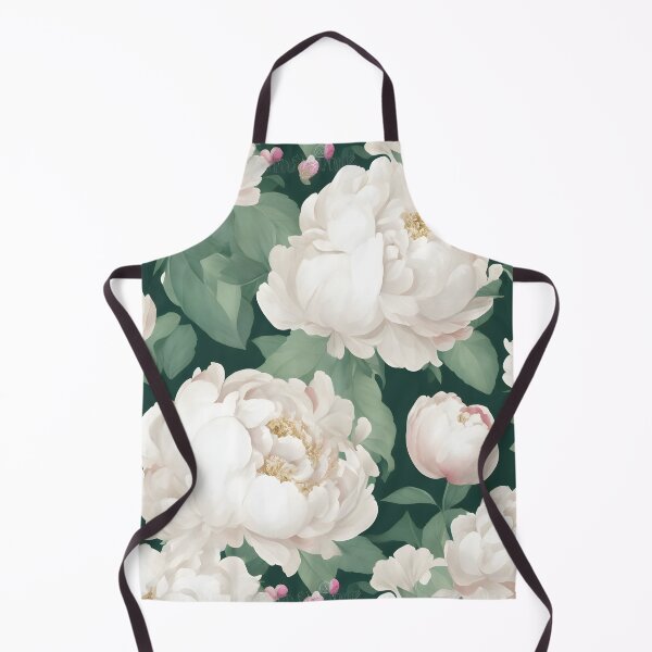 Item preview, Cheerful Watercolor White Peonies Flowers Floral Patterns designed and sold by Wonder Of Light.