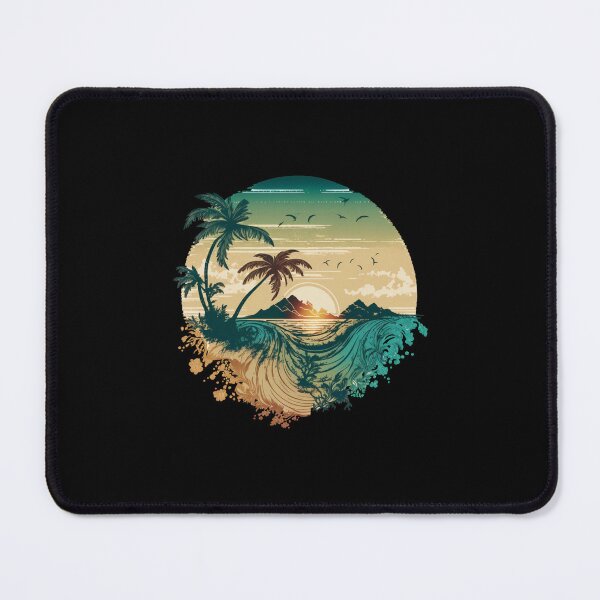 Item preview, Tropical beach with palm trees designed and sold by MagicWardrobe.