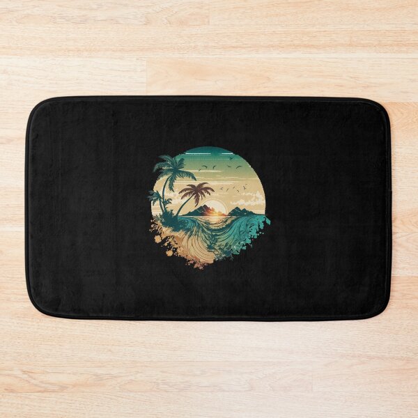 Item preview, Tropical beach with palm trees designed and sold by MagicWardrobe.