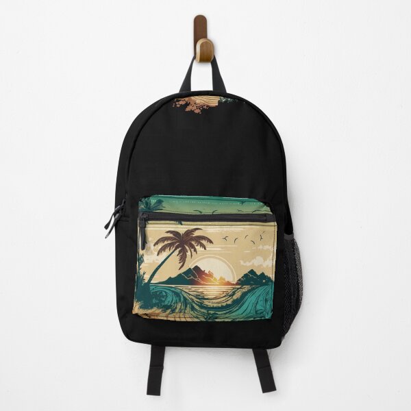 Item preview, Tropical beach with palm trees designed and sold by MagicWardrobe.