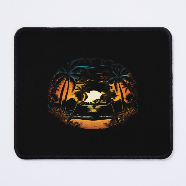 Item preview, Tropical beach with palm trees designed and sold by MagicWardrobe.
