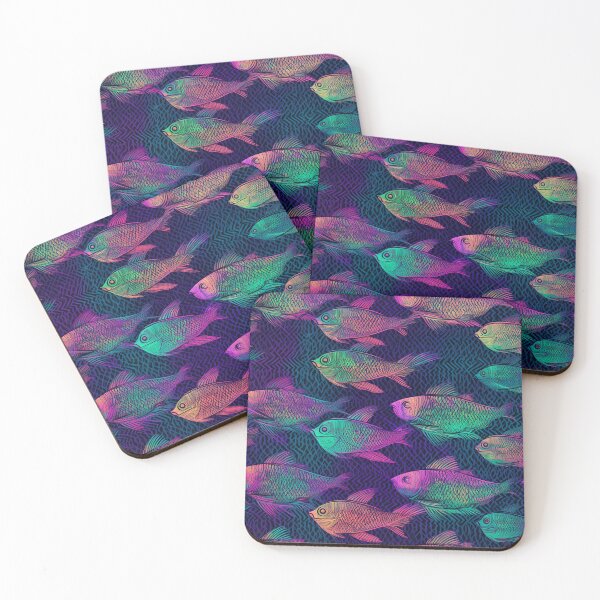 Item preview, Bright fish pattern designed and sold by Art by Lilia.