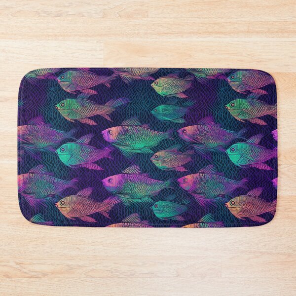 Item preview, Bright fish pattern designed and sold by Art by Lilia.