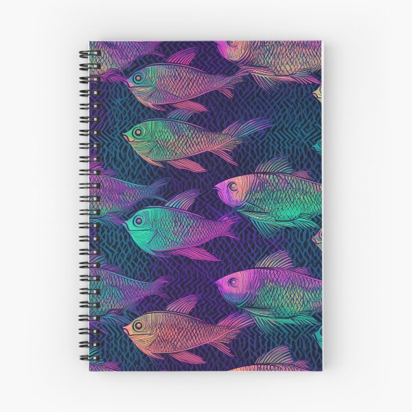 Item preview, Bright fish pattern designed and sold by Art by Lilia.