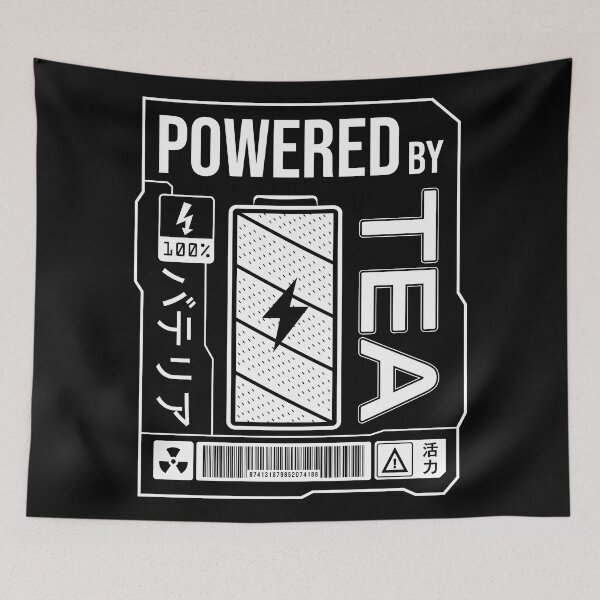 Item preview, Powered by Tea - White Label designed and sold by forgottenfuture.