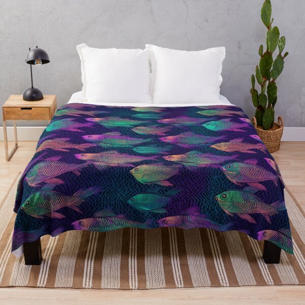 Item preview, Bright fish pattern designed and sold by Art by Lilia.