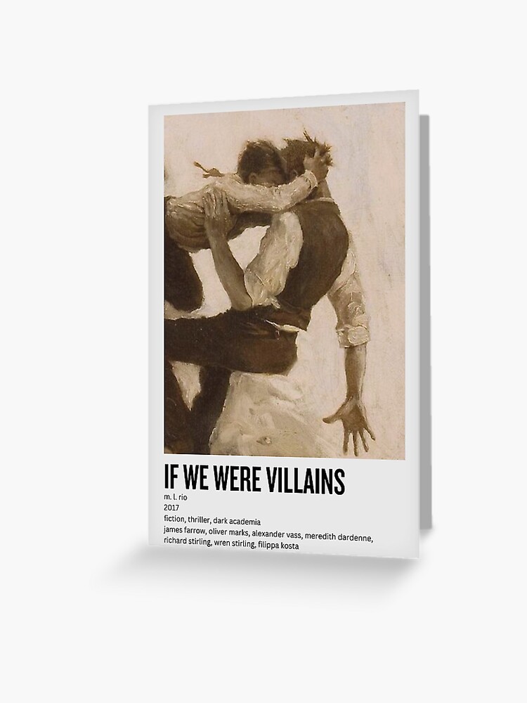 if we were villains aesthetic movie style poster Greeting Card