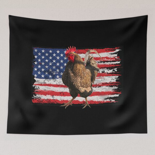 Item preview, Cock Fight U.S Flag designed and sold by AgnesMBrae.
