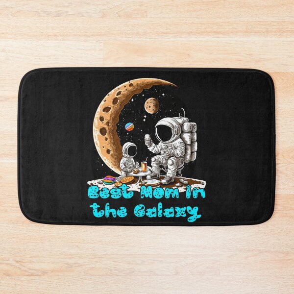 Item preview, Best Mom in the Galaxy: Astronaut Mother and Son/Daughter Enjoying a Snack Together designed and sold by JoyOfHopeStore.