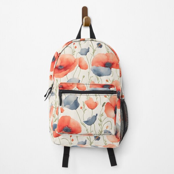 Item preview, Cheerful Watercolor Poppies Flowers Floral Patterns designed and sold by Wonder Of Light.