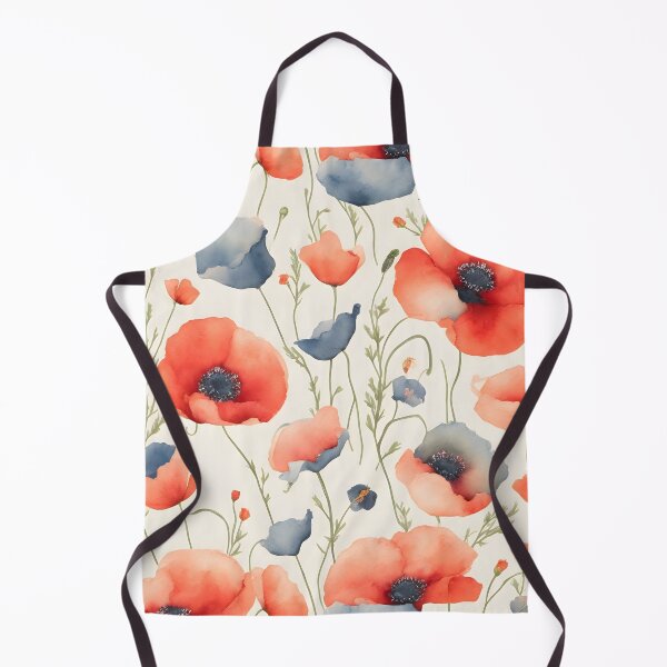 Item preview, Cheerful Watercolor Poppies Flowers Floral Patterns designed and sold by Wonder Of Light.