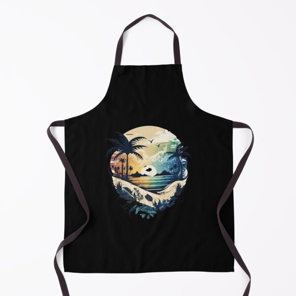 Item preview, Tropical beach with palm trees designed and sold by MagicWardrobe.