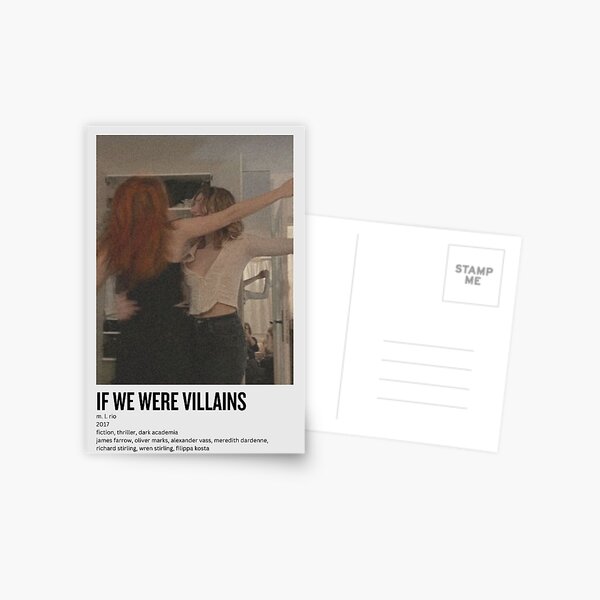 if we were villains aesthetic movie style poster Postcard for Sale by  eldrury