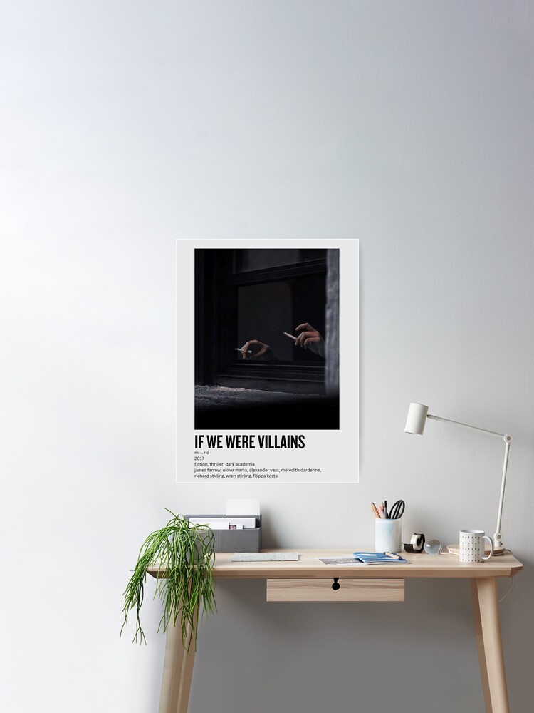 if we were villains aesthetic movie style poster Poster for Sale by eldrury